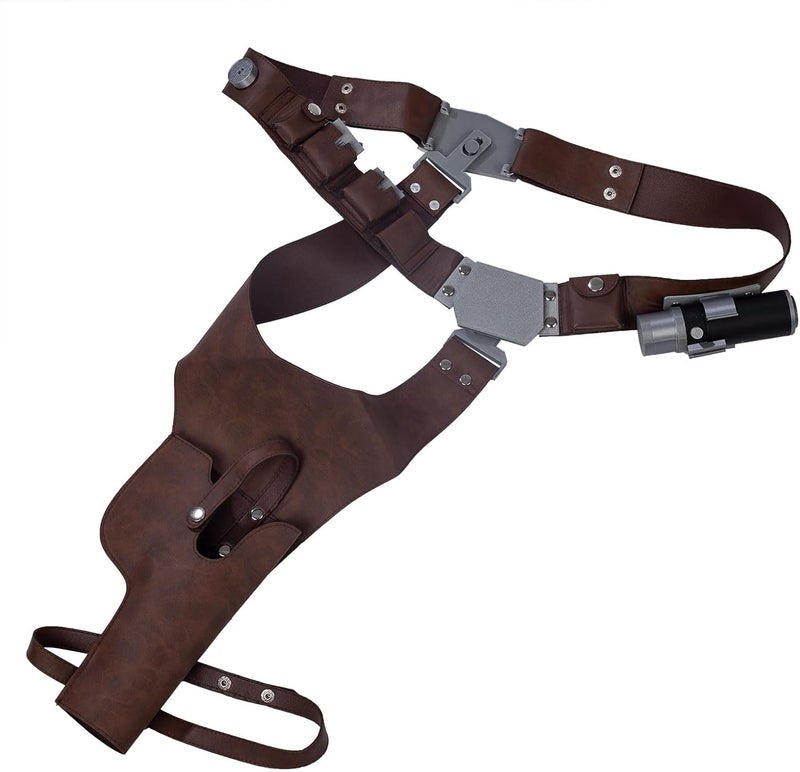 CosFantasy Mens Cosplay Belt PU Leather Holster Costume Belts Props Accessory for Halloween - Image 2